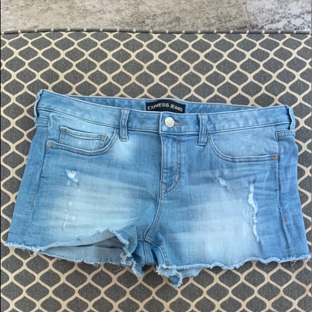 Denim Midrise Shorts